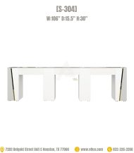 Triple nail table manicure table