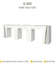 Triple manicure table professional nail table