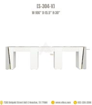 Manicure table with vent nail station table