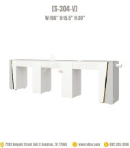 Nail desk with drawers