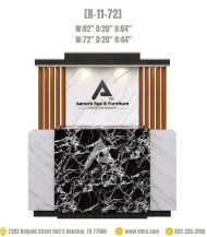 Double side partition for salon reception