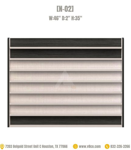 Large nail polish wall rack