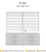 Polish cabinet 76 inch