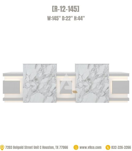 Double reception desk reception counter