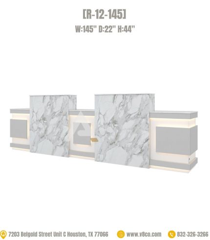 Large reception desk reception counter