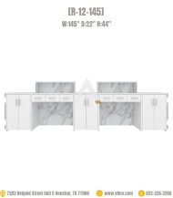 Salon reception desk counter