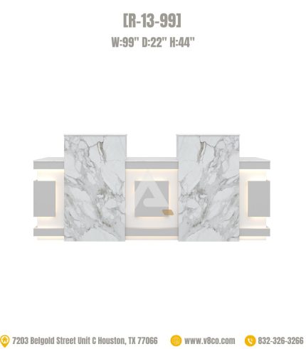 Reception double reception desk