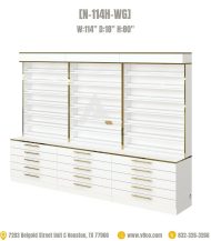 Polish Powder Display Cabinet N-114H-WG-2 Luxe