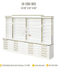 Polish rack with cabinet nail polish display 119 inch