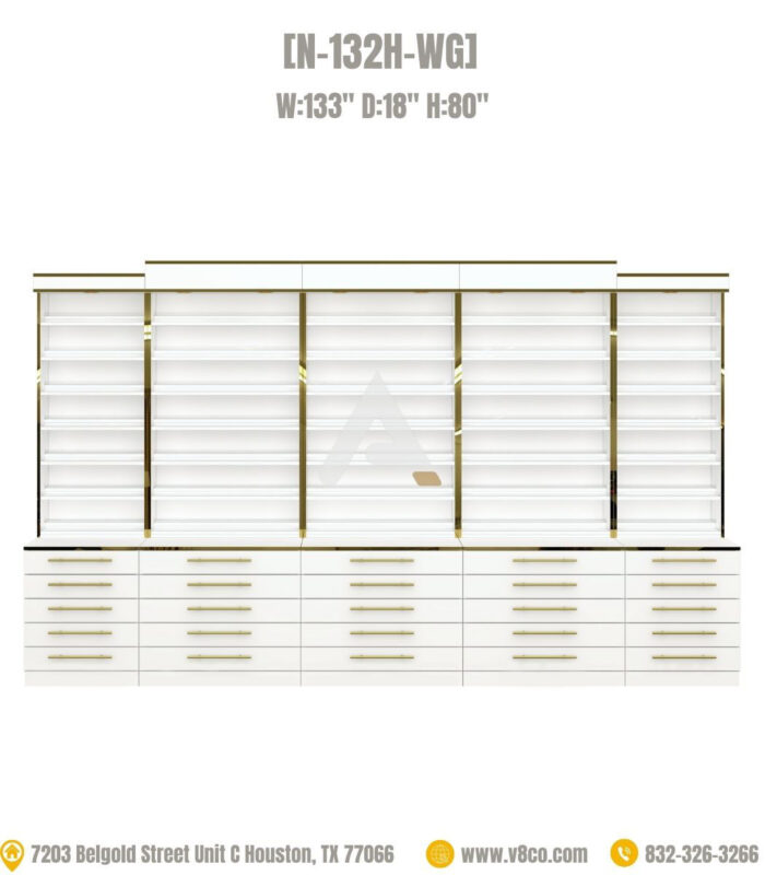 Nail polish display cabinet polish rack Luxe