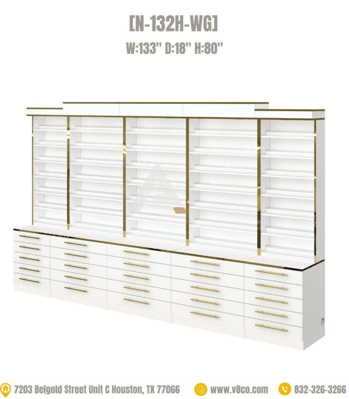 Polish rack nail polish cabinet