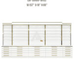 Nail polish shelf polish cabinet 157 inch