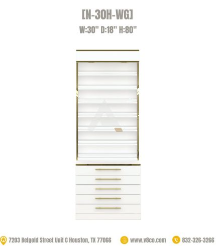 Polish powder display cabinet Luxe