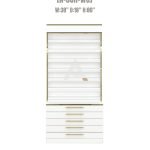 Nail Polish Display Cabinet N-38H-WG-1 Luxe