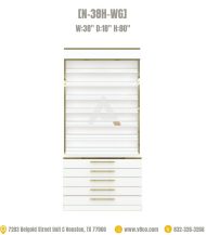 Nail Polish Display Cabinet N-38H-WG-1 Luxe