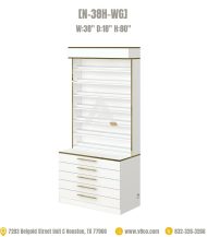 Nail Polish Display Cabinet N-38H-WG-2 Luxe