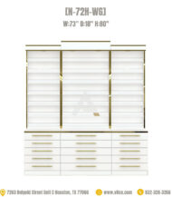 Nail polish cabinet with drawers polish rack