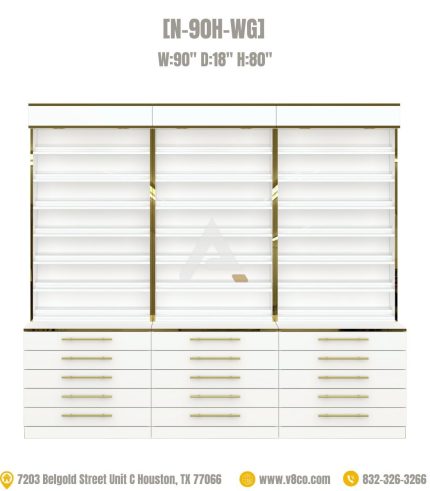 Nail polish display rack cabinet