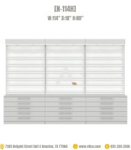 Nail salon polish rack 114 inch