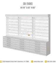 Nail polish display cabinet 114H2 Savona