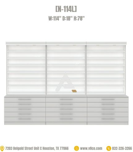 Polish cabinet 114 inch