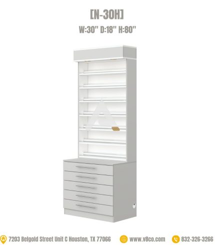 Polish Powder Display Cabinet