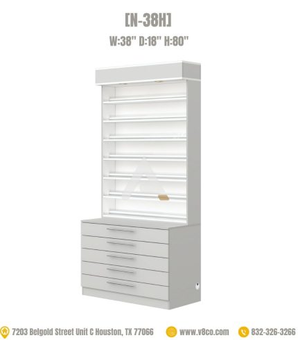 Polish Powder Display Cabinet