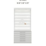 Nail polish rack 38 inch