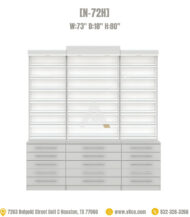 Nail polish display cabinet polish rack white gray