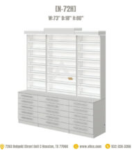 Nail polish display cabinet polish rack wall