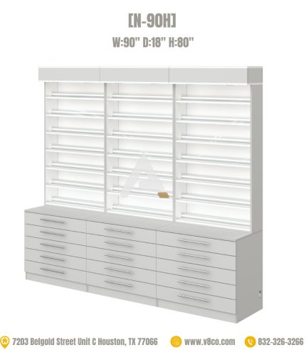 Polish Powder Display Cabinet