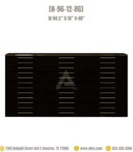 Large dip powder cabinet nail polish display black