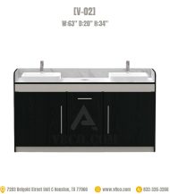 Double sink for nail salon