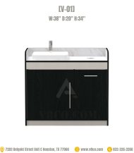 Single sink for salon