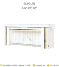 Double manicure tables with vent