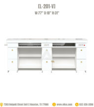 Double manicure table with ventilation