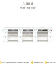 Triple nail table with vent