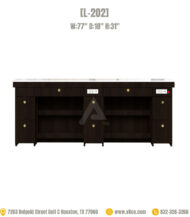 Double Nail Table Marble Top