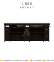 Double Nail Table Marble Top