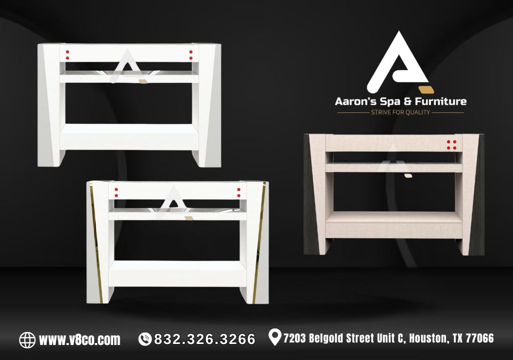 Aaron's Spa & Furniture 4-seat nail dryer table model