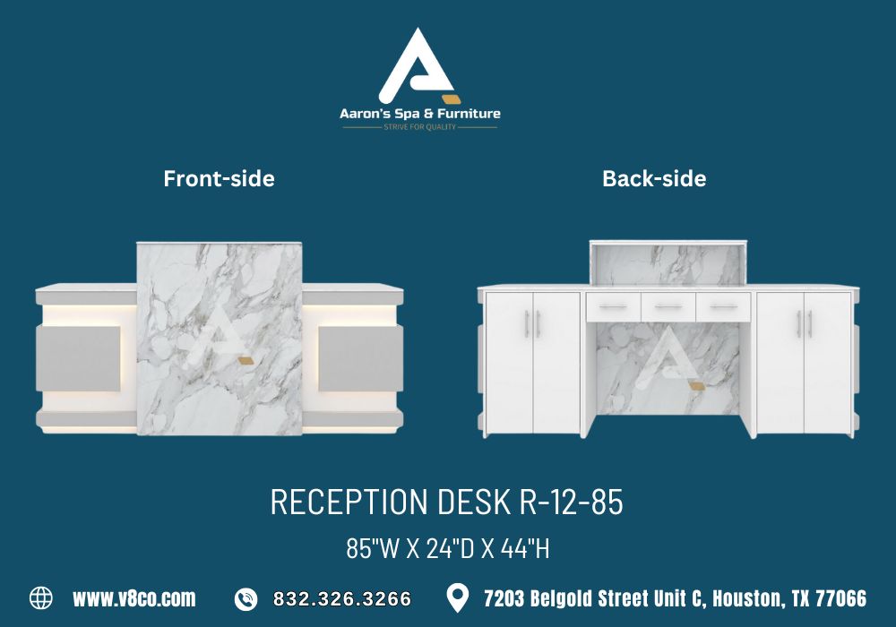 Reception desk R-12-85 is suitable for shops with large spaces