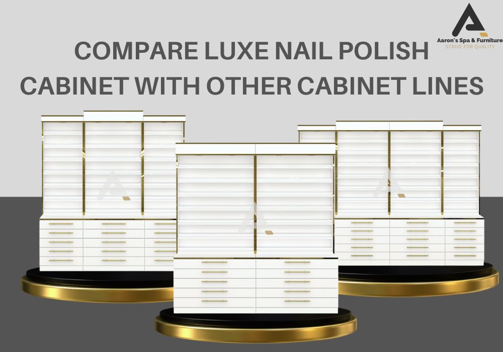 Luxe nail polish cabinet