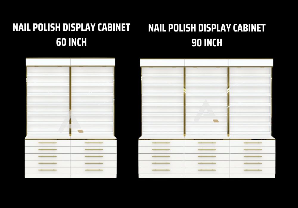 Nail polish cabinets are manufactured directly from the factory