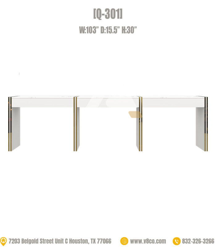 Triple nail table manicure table