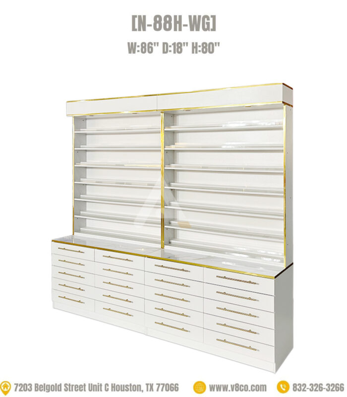 nail polish powder display cabinet luxurious