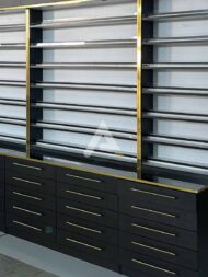Polish And Powder Display Cabinet 174 inch