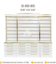 Nail polish display cabinet polish rack