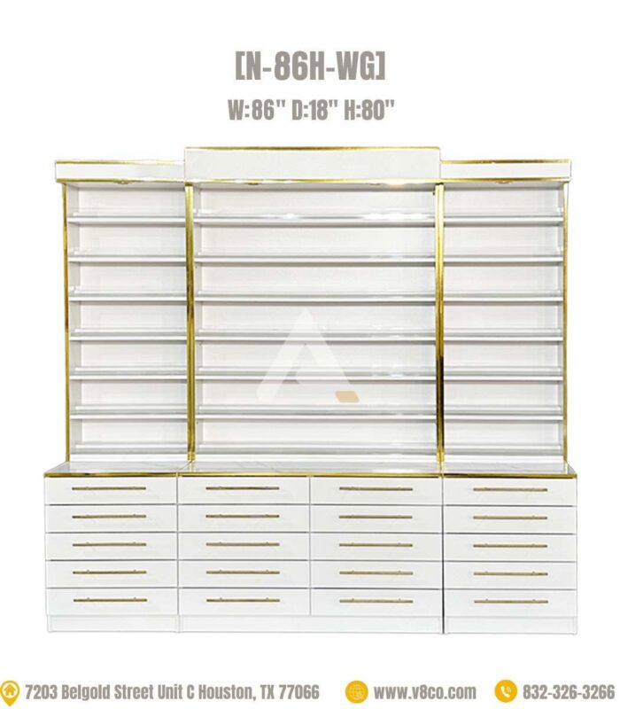 Nail polish display cabinet polish rack