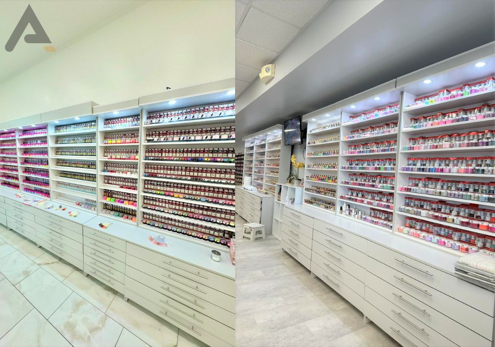 Nail polish rack nail polish display cabinet manufacture direct
