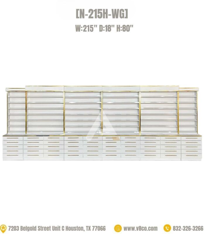 Nail polish display rack 215 inch